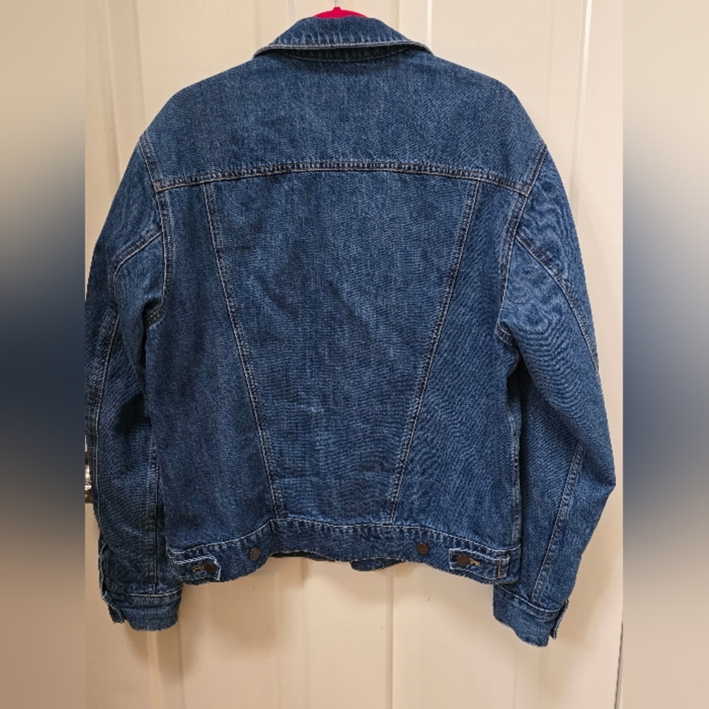 Wrangler Blue Denim Men Jacket Size M-Very Good Condition - Picture 9 of 17